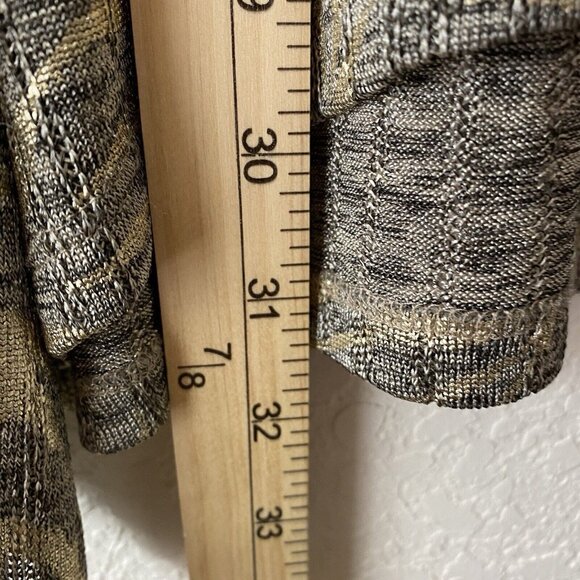 Ruby Rd Zebra Print Knit Tunic Top Womens 1X Rhinestone Trim Handkerchief Holida - Picture 9 of 9